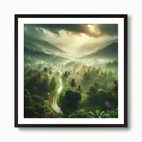 Rainy Forest Art Print