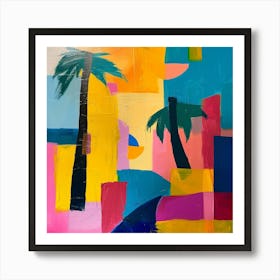 Abstract Travel Collection Cartagena Colombia 4 Art Print