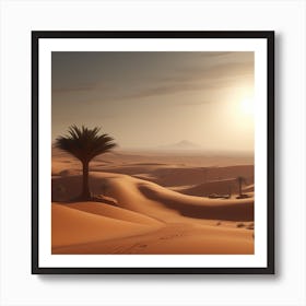 Desert Landscape - Desert Stock Videos & Royalty-Free Footage 29 Art Print