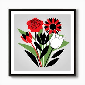 Bouquet Of Flowers 22 Art Print