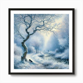 Winter In The Forest Art Print