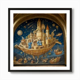 Ship In The Sky Art Print