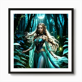 Fairy In The Forest Art Print