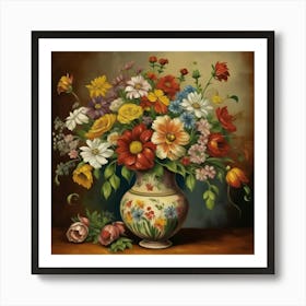 Flowers In A Vase Art Print