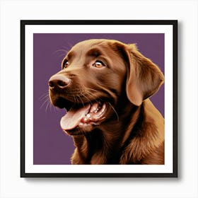 Chocolate Labrador Retriever 1 Art Print