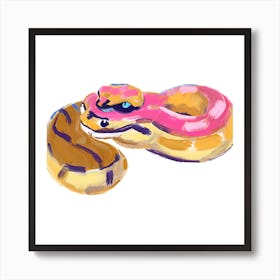 Ball Python Snake 07 Art Print