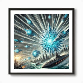 Crystal Lancers Shard Cascade Art Print