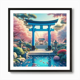 Koi Pond 1 Art Print