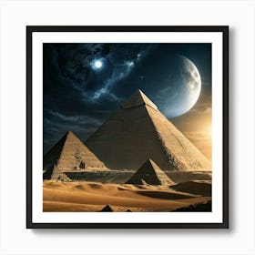 Egyptian Pyramids Art Print