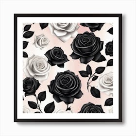 Black Roses 1 Art Print