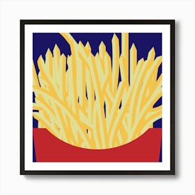 French Fries Potato Snacks Food 1 Art Print