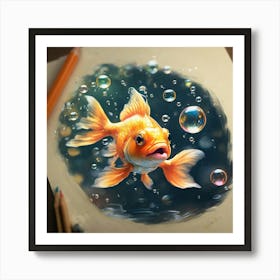 Goldfish Painting Art Print