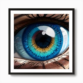Blue Eye 6 Art Print