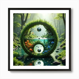 Yin Yang Art Print