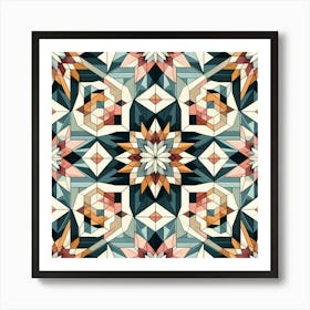 Abstract Geometric Pattern 56 Art Print