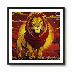 Lion King 1 Art Print