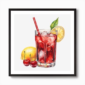 Cherry Lemonade 1 Art Print