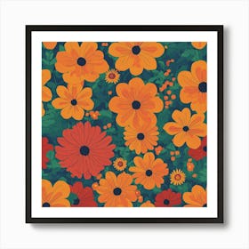 Floral Pattern 6 Art Print