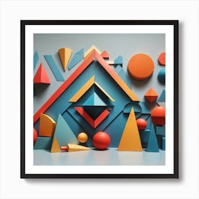 Geometric Shapes 2 Art Print