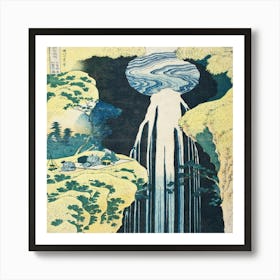 Waterfall By Tsutsumi Art Print