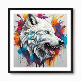 White Wolf Art Print