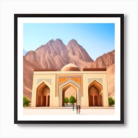 Islamic Mosque In The Desert 3 Art Print