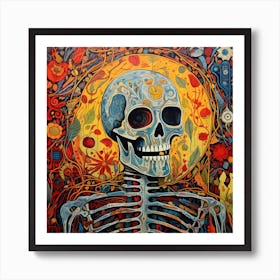 Csgboss Generate A Stunning Portrayal Of A Skeleton Funny Doodl 1249ee24 9473 4506 85f7 364822dc5288 Art Print