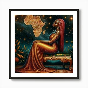 African Woman 7 Art Print