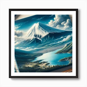 Japanese volcano Fuji 5 Art Print