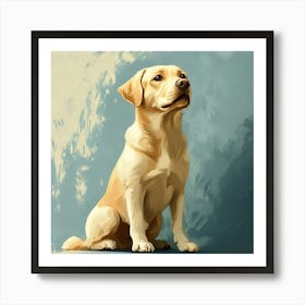 Labrador Retriever Calm Oil Painting 3 Art Print