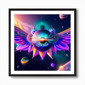 Abstract Psychedelic Painting Art Print