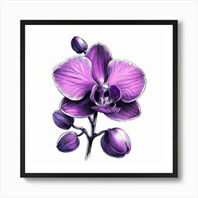 Orchid flower 2 Art Print