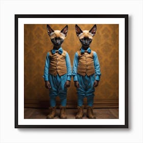 Siamese Twins Art Print