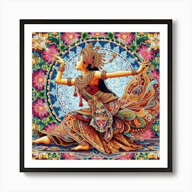 Javanese Lady Dancing Art Print