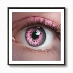 Pink Eye Stock Videos & Royalty-Free Footage Art Print