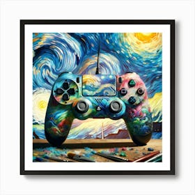 Starry Night ps4 Art Print