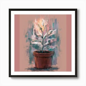 Plant In A Pot Art Print