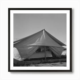 Nyssa, Oregon, Fsa (Farm Security Administration) Mobile Camp, Tent Home Of Japanese Americans Living At The Art Print