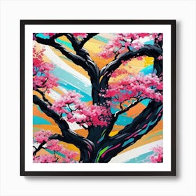 Cherry Blossom Tree 18 Art Print