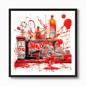 Splatters 1 Art Print