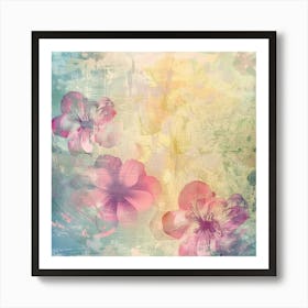 Floral Background Photo Art Print