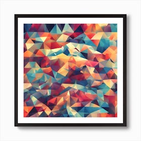 Polygonal Abstract Background 1 Art Print
