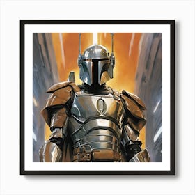 Star Wars Boba Fett Art Print