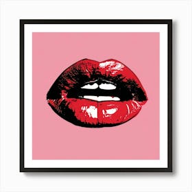 Lips Pop Art 2 Art Print