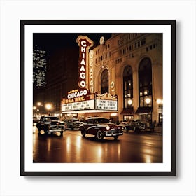 A Chicago Travel Poster Art 1 Art Print