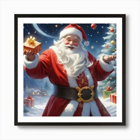 Christmas Santa 3 Art Print