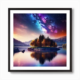 Starry Night Sky 2 Art Print