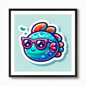 Fish Sticker 1 Art Print