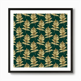 Gold Leaves Art Print