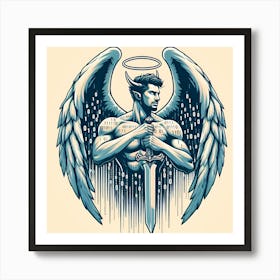 Angel With Sword 1 Art Print